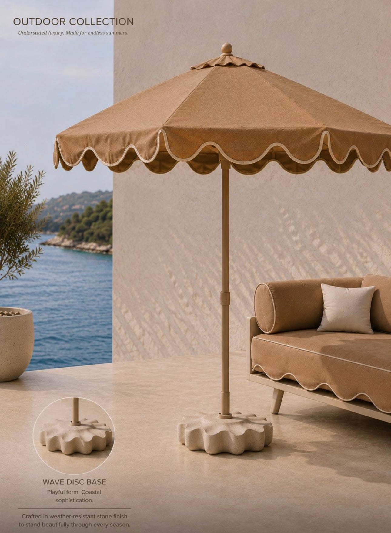 Riviera Umbrella and base