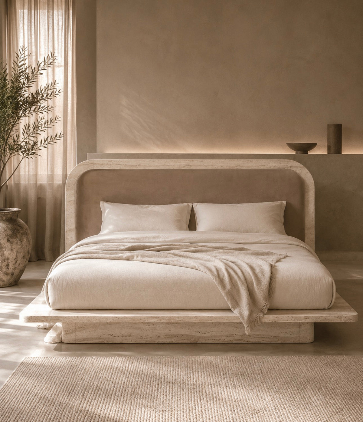 Velvetinè Bed Head and Base